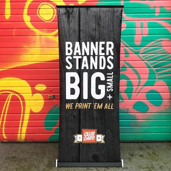 Banner Stands With Modern, Minimalist Style - Clubcard Printing USA