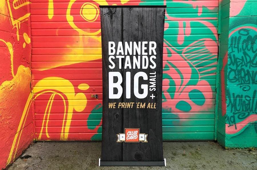 Banner Stands With Modern, Minimalist Style - Clubcard Printing USA