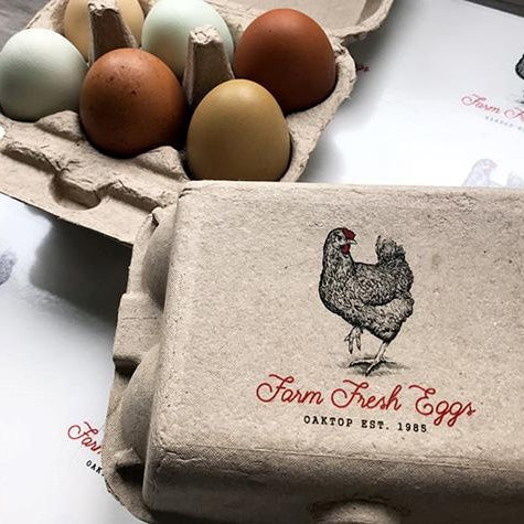 Case Study: Oaktop Farms Free Range Egg Packaging Stickers - Clubcard Printing USA