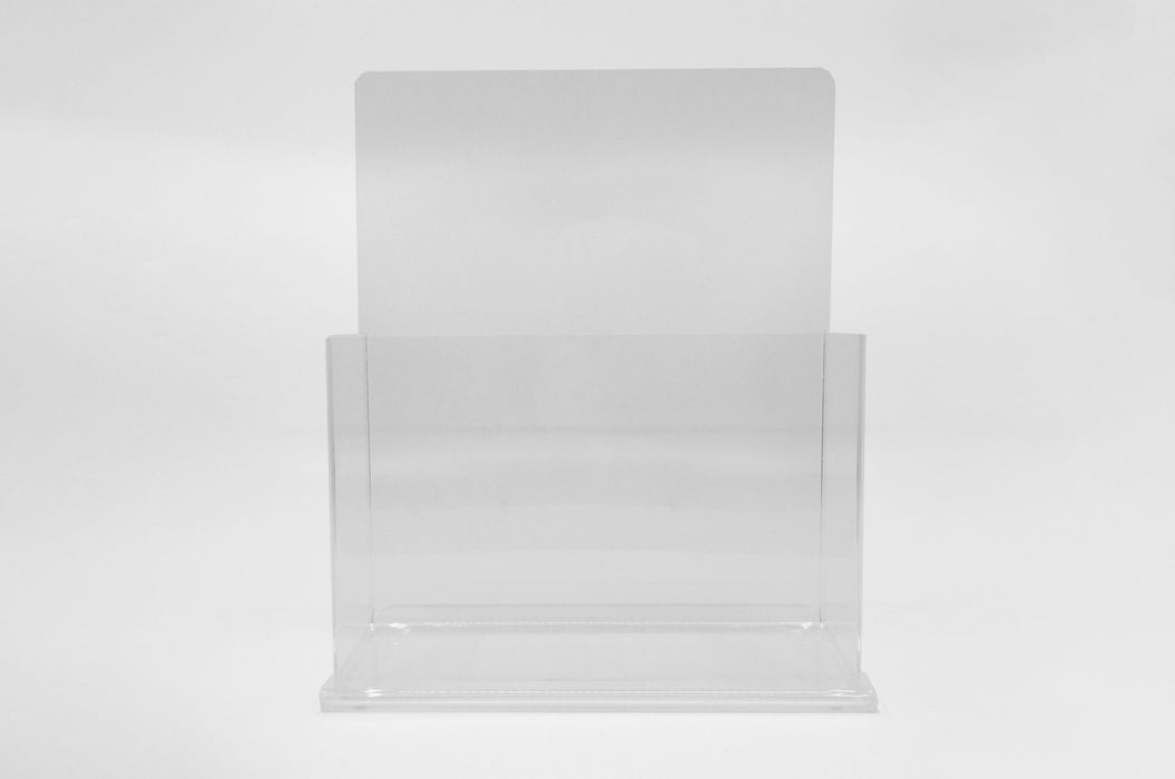 Clear Acrylic Literature Stand, Magazine Stand | Clubcard - Clubcard Printing USA