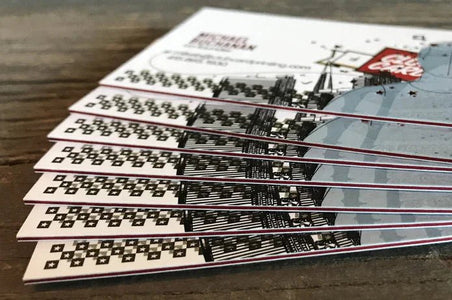 Color Core Silk Laminated Hang Tags 40pt - Clubcard Printing USA