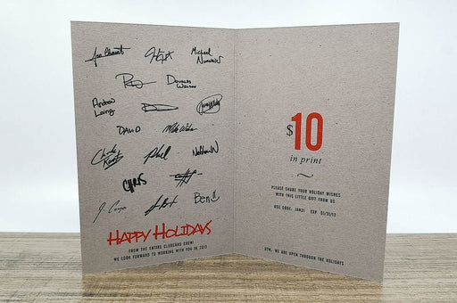 Concrete Grey Greeting Cards 20pt - Clubcard Printing USA