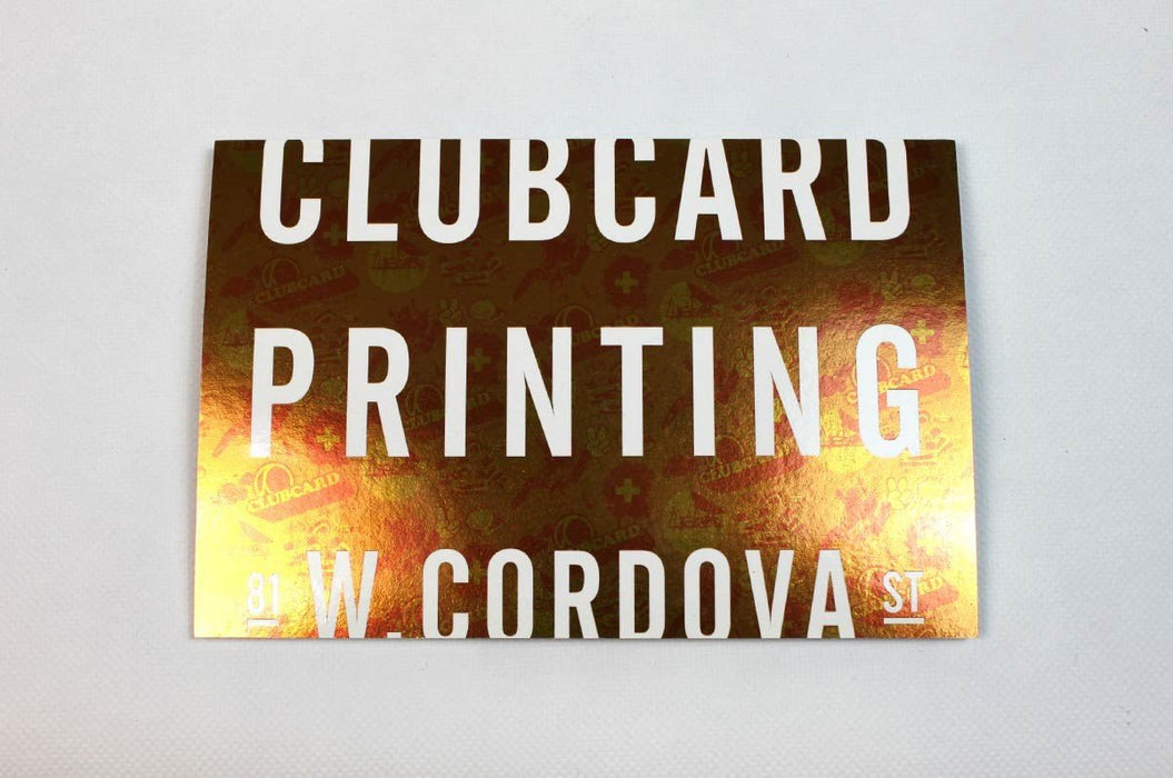 Foil Effects Folding Business Cards 16pt - Clubcard Printing USA