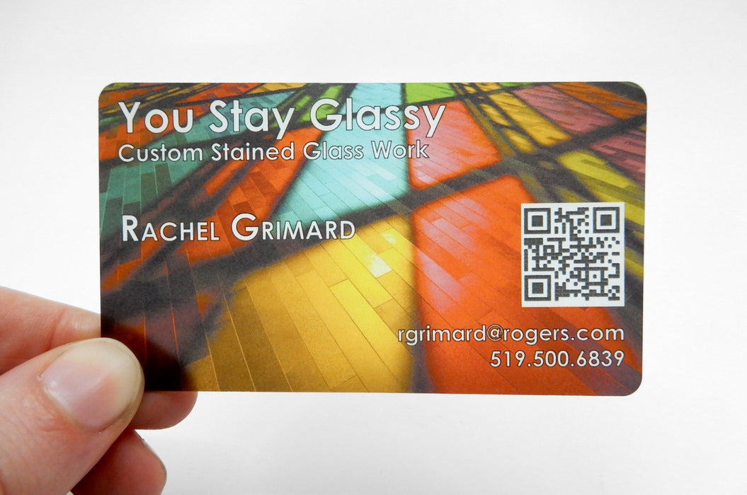 Frosted Plastic Business Cards 20pt - Clubcard Printing USA