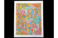 Archival giclée fine art print of a colorful, intricate psychedelic illustration with a white border on cotton paper