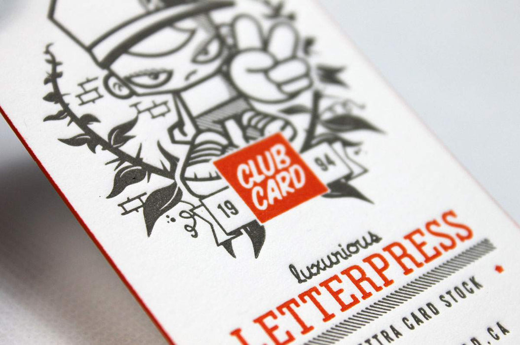 Letterpress Business Cards - Clubcard Printing USA