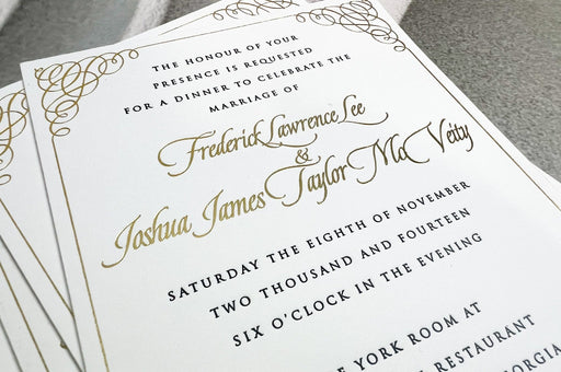 Letterpress Invitations + Postcards - Clubcard Printing USA