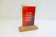 Modern Style 5x7 Quick Change Sign And Menu Holder | Acrylic And Wood - Clubcard Printing USA