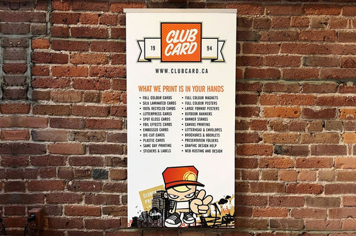 Mounted Sign Hanger - Clubcard Printing USA