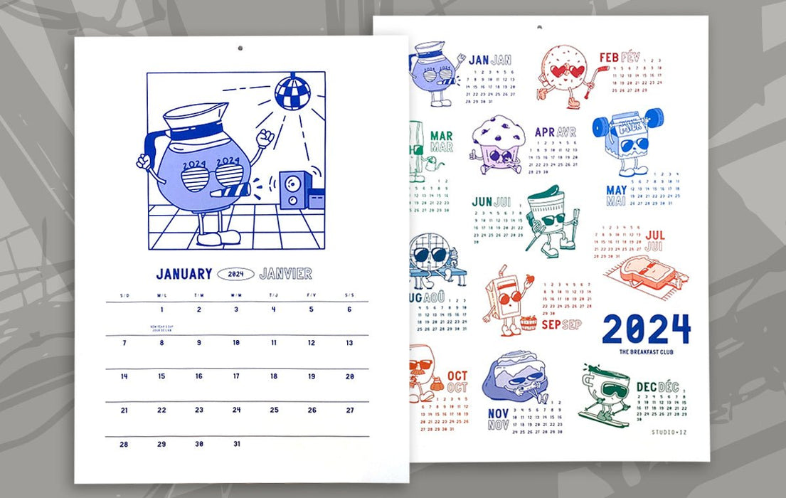 Padded Full Color Calendars, Short Run Digital - Clubcard Printing USA