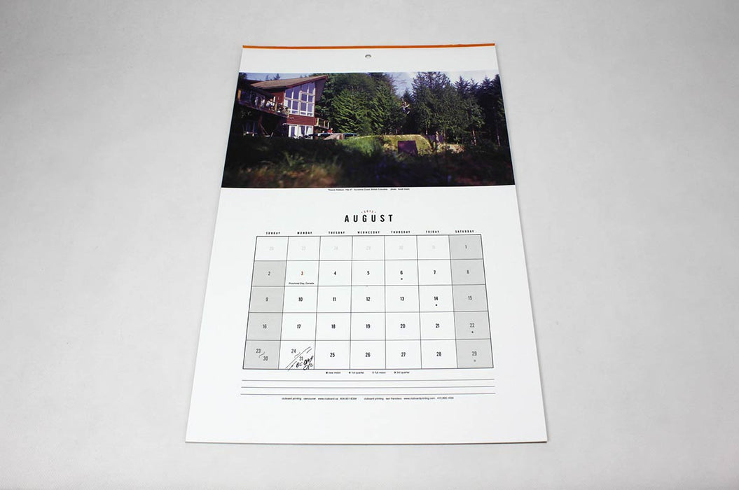 Padded Full Color Calendars, Short Run Digital - Clubcard Printing USA