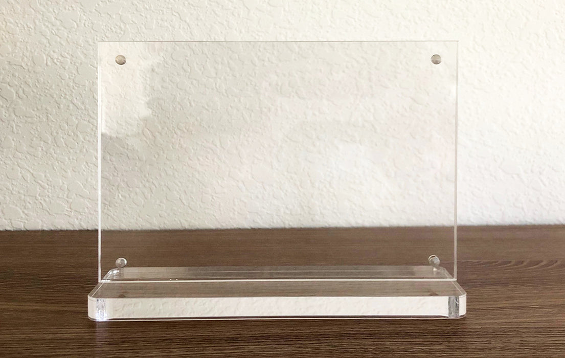 All Acrylic 4x6 Quick Change Sign And Menu Holder
