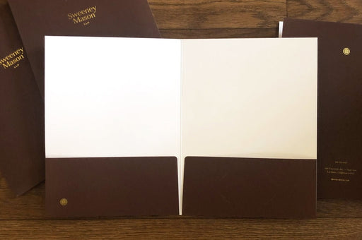 Silk Laminated Presentation Folders 19pt - Clubcard Printing USA