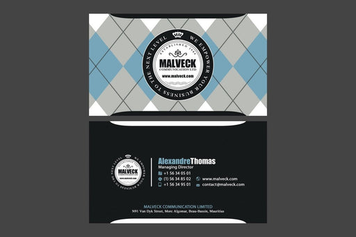 Tartan Business Card Template - Clubcard Printing USA