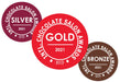 TasteTV International Chocolate Salon Award Stickers - Clubcard Printing USA