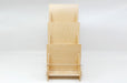 Three Level Birch Wood Slim Card Display Rack With 5.5" Wide Shelves - Clubcard Printing USA