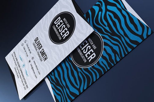 Zebra Stripe Business Card Template - Clubcard Printing USA