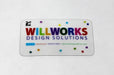 Print custom business in full color on 20pt clear plastic. Clear plastic card example by Willworks Design Solutions | Clubcard Printing USA