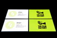 both sides of business cards for The Film Factory business on coated 16pt card stock | Clubcard Printing USA