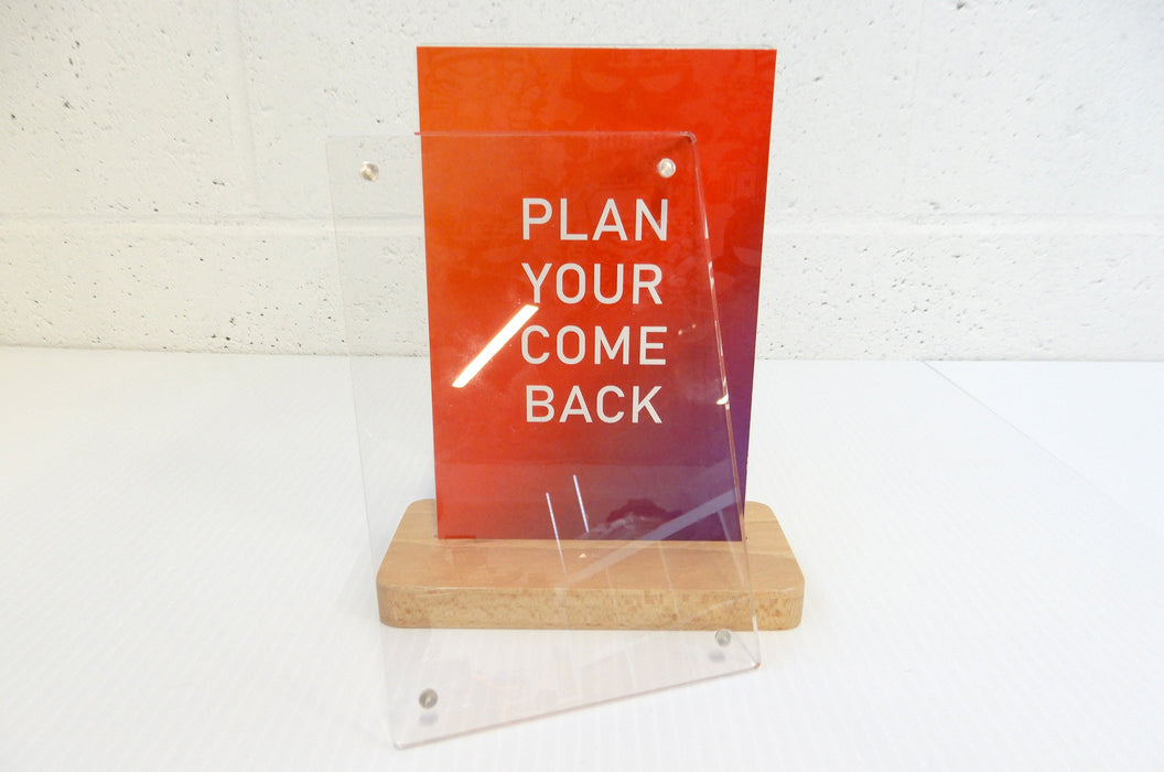 Acrylic Quick Change 4x6 Size Sign And Menu Holder