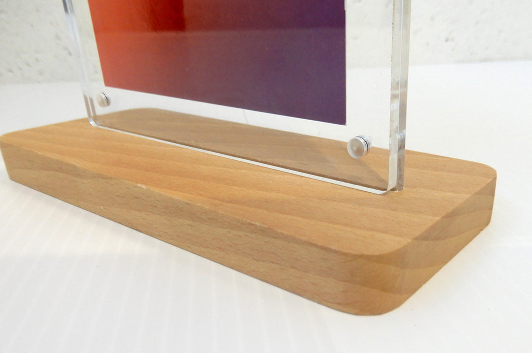 Modern Style 5x7 Quick Change Sign And Menu Holder | Acrylic And Wood